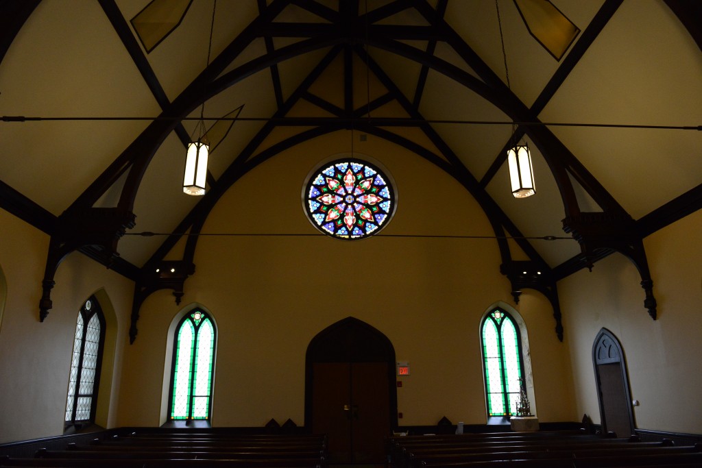 grace church sanctuary looking back